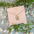 Load image into Gallery viewer, Ellison & young jewelry, initial jewelry, initial locket necklace, gold initial necklace, gold initial locket, letter necklace, gold letter necklace, Fayetteville ar shopping, boutiques in Fayetteville ar, stores near me