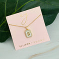 Load image into Gallery viewer, Ellison & young jewelry, initial jewelry, initial locket necklace, gold initial necklace, gold initial locket, letter necklace, gold letter necklace, Fayetteville ar shopping, boutiques in Fayetteville ar, stores near me
