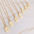 Load image into Gallery viewer, Ellison & young jewelry, initial jewelry, initial locket necklace, gold initial necklace, gold initial locket, letter necklace, gold letter necklace, Fayetteville ar shopping, boutiques in Fayetteville ar, stores near me