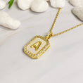 Load image into Gallery viewer, Ellison & young jewelry, initial jewelry, initial locket necklace, gold initial necklace, gold initial locket, letter necklace, gold letter necklace, Fayetteville ar shopping, boutiques in Fayetteville ar, stores near me