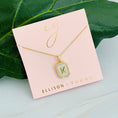 Load image into Gallery viewer, Ellison & young jewelry, initial jewelry, initial locket necklace, gold initial necklace, gold initial locket, letter necklace, gold letter necklace, Fayetteville ar shopping, boutiques in Fayetteville ar, stores near me