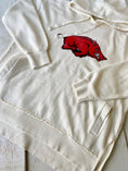 Load image into Gallery viewer, Let’s Go Hogs Distressed Logo Arkansas Razorback Hoodie
