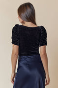 Load image into Gallery viewer, velvet bodysuit for women, holiday outfits, velvet bodysuit black, velvet bodysuit outfit, clothing store boutique