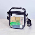 Load image into Gallery viewer, Clear Cross Body Stadium Bag, concert clear bags, clear crossbody bag for stadium