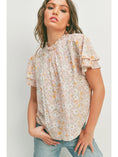 Load image into Gallery viewer, Boho Beauty Floral Trim Top
