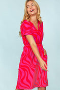 Load image into Gallery viewer, Wild Thang Pink Midi Dress
