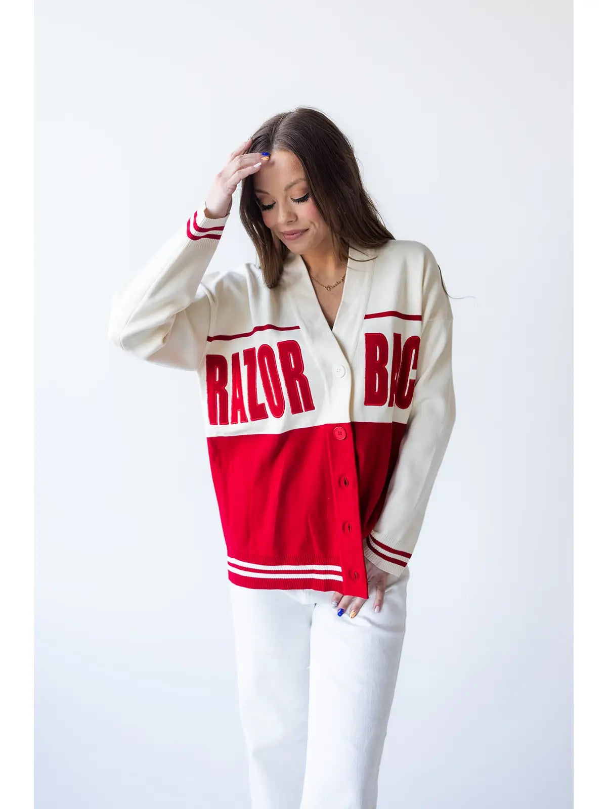 The Luxe Look Razorback Colorblock Cardigan