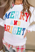 Load image into Gallery viewer, Merry & Bright Cable Knit Sweatshirt
