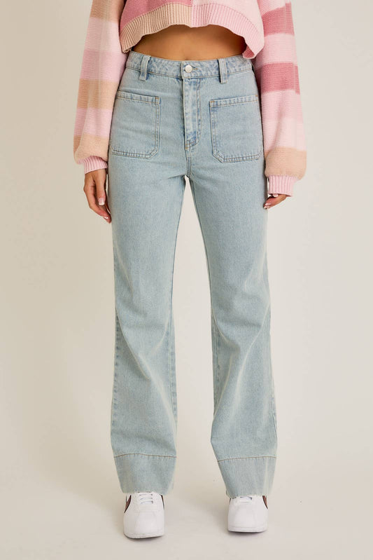 Feeling Cute High Waisted Bootcut Jean