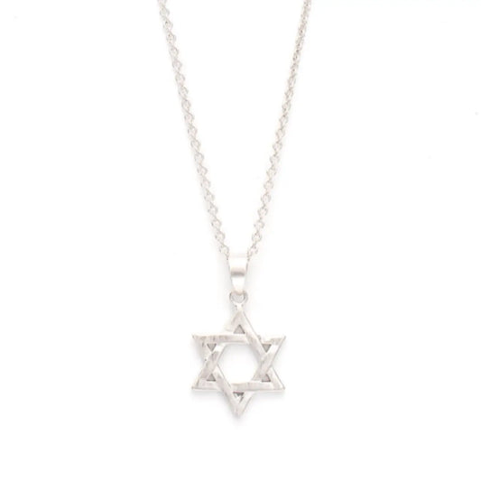 Star of David Silver Necklace