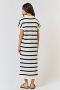 Load image into Gallery viewer, Stay a While Striped Sweater Maxi Dress
