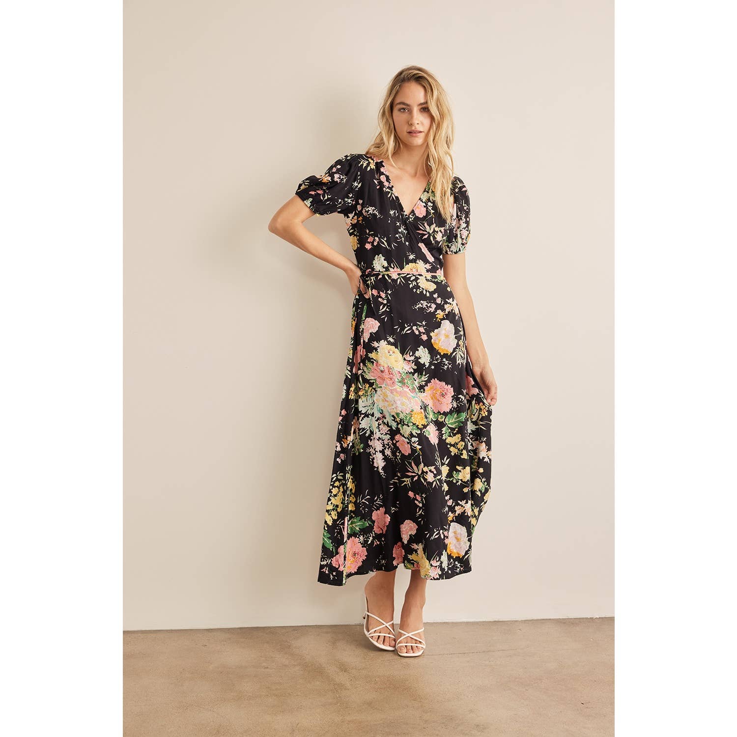 Garden Party Floral Midi Dress