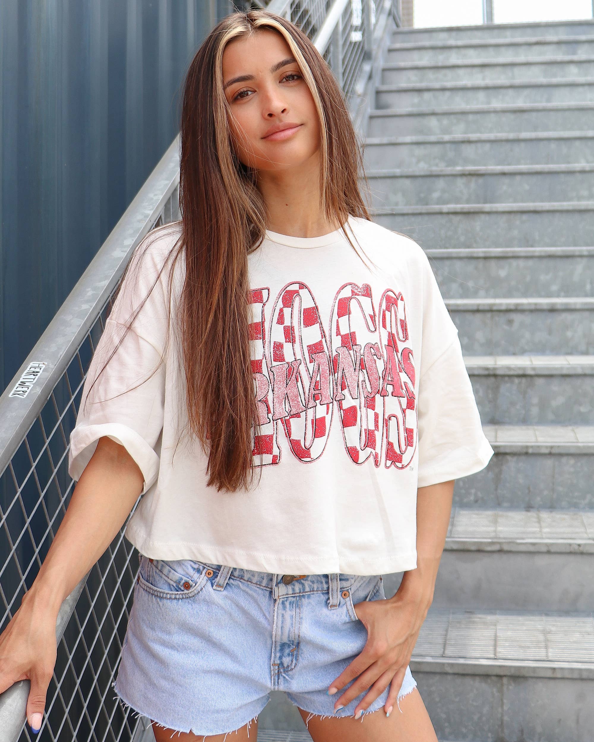 The Retro Twist Cropped Razorback Tee