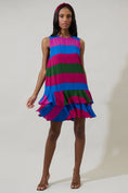 Load image into Gallery viewer, Saige Striped Una Shift Mini Dress
