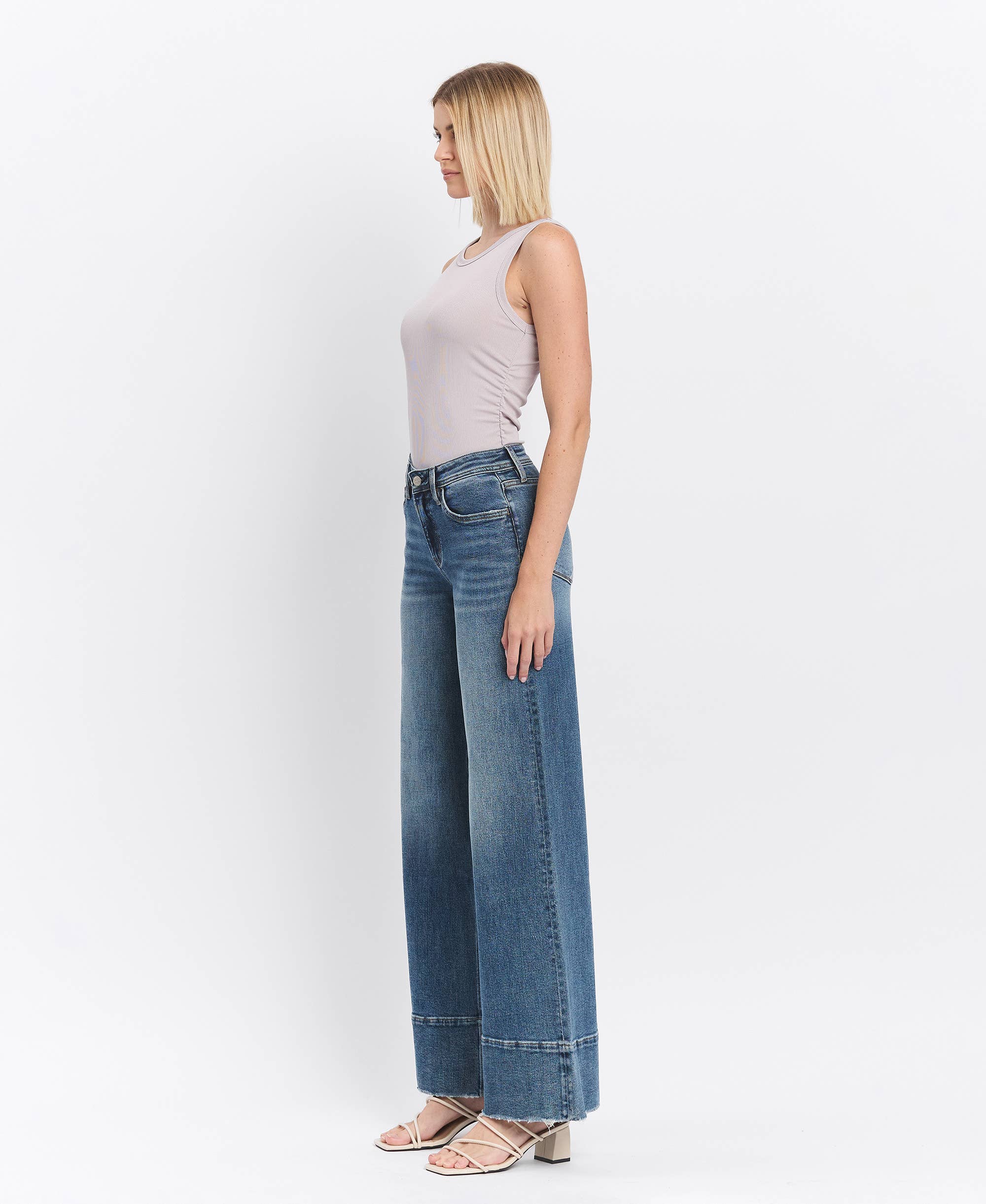 Lovervet by VERVET | Making Moves Wide Leg Jeans HIGH RISE A LINE WIDE LEG JEANS LV1633