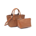 Load image into Gallery viewer, Urban Expressions | It Girl Woven Leather Crossbody Tote
