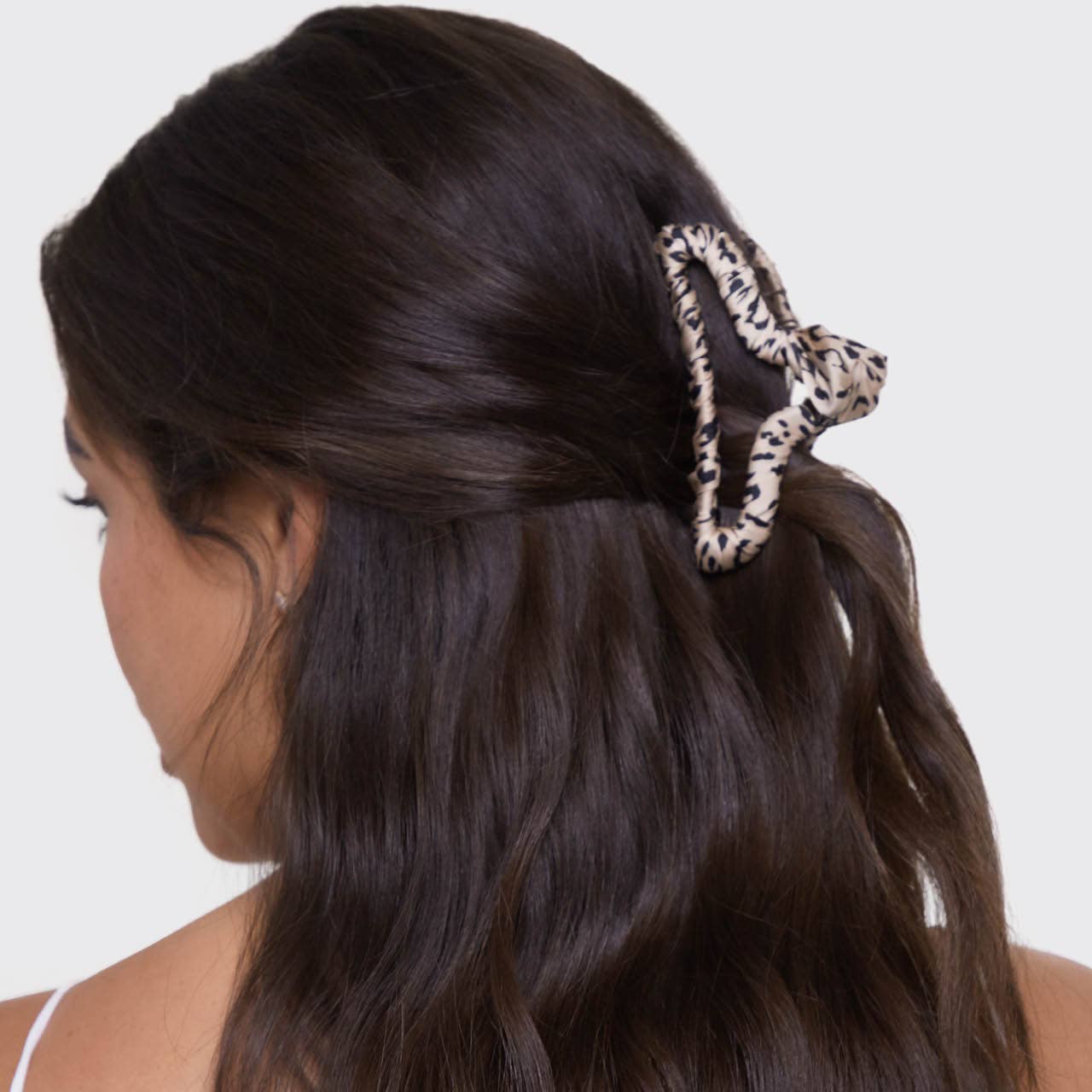 Kitsch | Satin Wrapped Claw Clip - Leopard