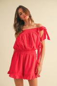 Load image into Gallery viewer, Ruby Ruffle One-Shoulder
