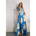 Load image into Gallery viewer, Blue Magnolia Ruffle Maxi Dress
