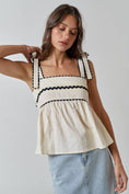 Load image into Gallery viewer, Call Me Yours Scallop Trim Bow Tank Top
