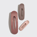 Load image into Gallery viewer, Kitsch | Flat Lay Claw Clip 3pc Flat - Ultra Glossy Terracotta
