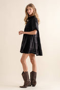 Load image into Gallery viewer, Hey Hey LBD Puff Sleeve Dress
