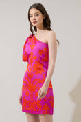 Load image into Gallery viewer, Vallie Floral Kesia One Shoulder Mini Dress
