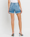 Load image into Gallery viewer, Double the Fun High Rise Cuff Jean Shorts
