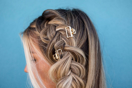 Tiny Cuteness Micro Gold Claw Clip