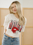 Load image into Gallery viewer, Football Fan Arkansas Hogs Cropped Tee
