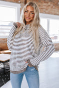 Load image into Gallery viewer, Cozy Essence Striped Oversized Sweater
