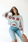 Load image into Gallery viewer, BIG Razorback Vibes Cropped Longsleeve Top
