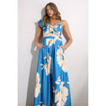 Load image into Gallery viewer, Blue Magnolia Ruffle Maxi Dress
