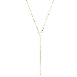 Delicate Y Gold Chain Necklace