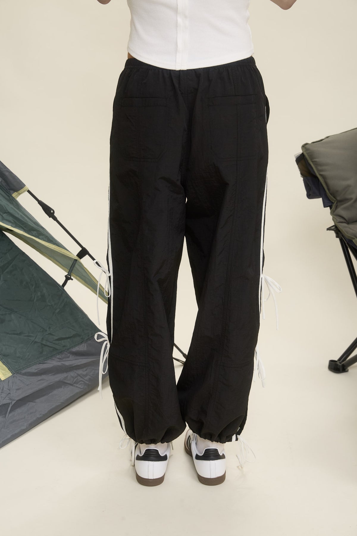 In My Lane Side Stripe Bow Track Pants