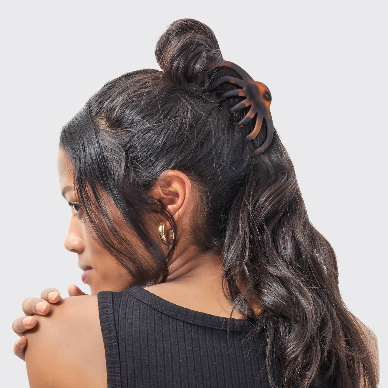 Kitsch | Recycled Plastic Octopus Claw Clips 2pc - Black & Tort