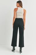 Load image into Gallery viewer, Just Black Denim | Black Cargo Pocket Wide Leg Jean
