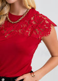 Load image into Gallery viewer, Be Mine Lace Detail Blouse
