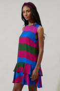 Load image into Gallery viewer, Saige Striped Una Shift Mini Dress
