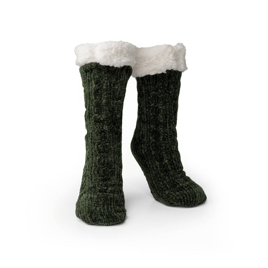 Beyond Soft Slipper Socks | Forrest Green