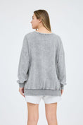 Load image into Gallery viewer, Cozy Convenience Acid Wash Pullover
