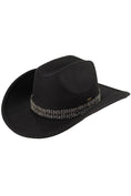 Load image into Gallery viewer, C.C | Stone & Glitter Band Vegan Cowboy Hat
