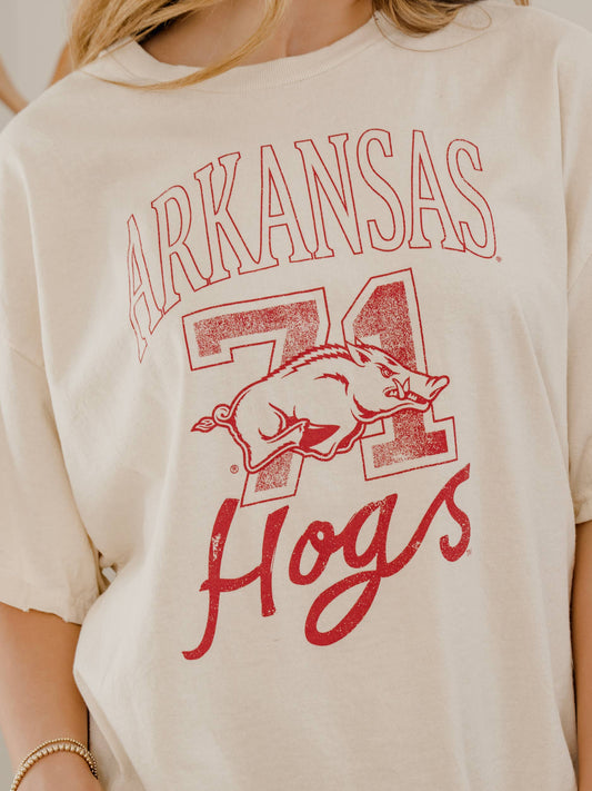 PRE-ORDER: The White Out Ready Oversized Razorback Shirt