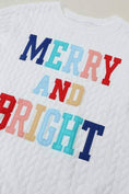 Load image into Gallery viewer, Merry & Bright Cable Knit Sweatshirt
