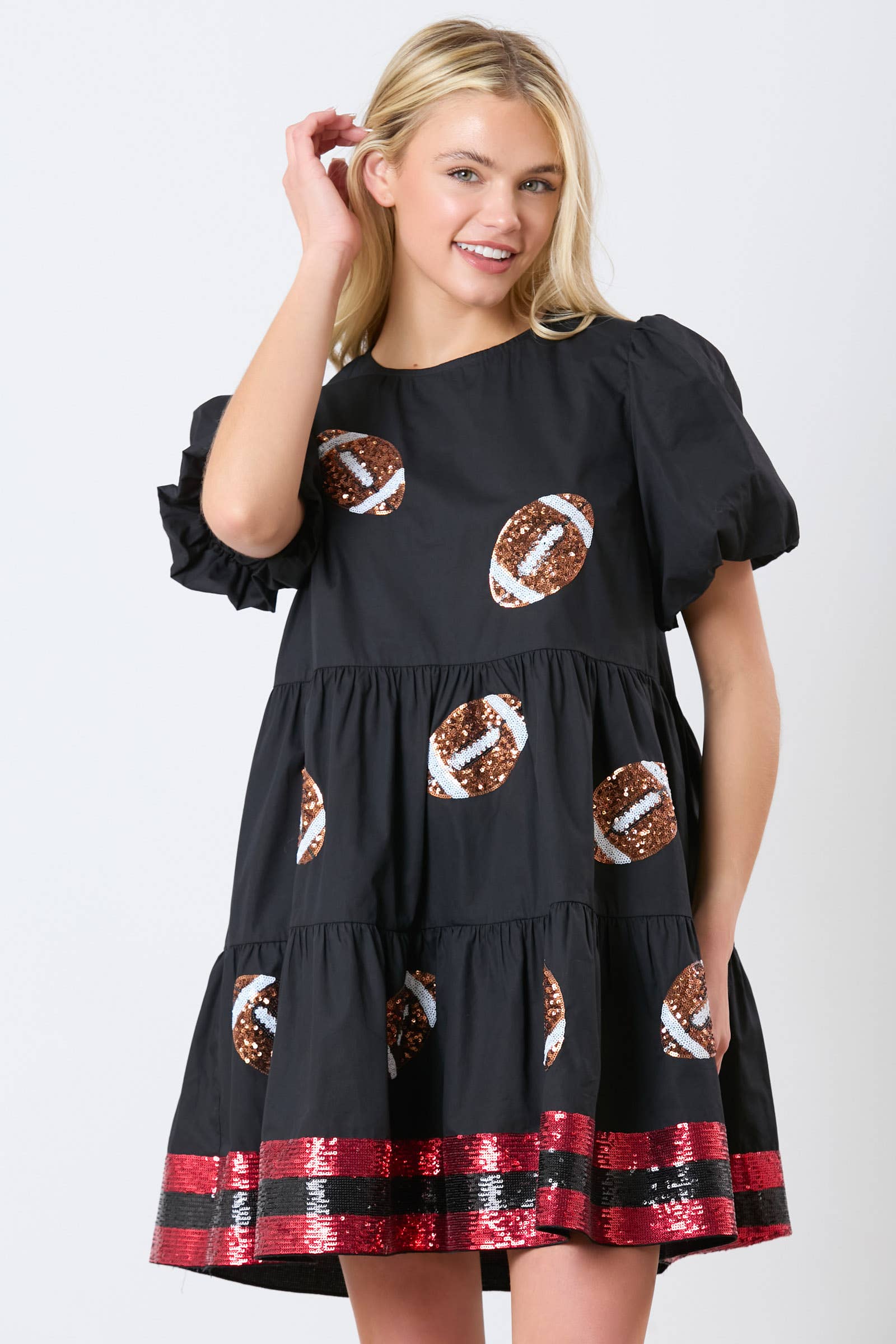 Game Time Football Sequins Dress