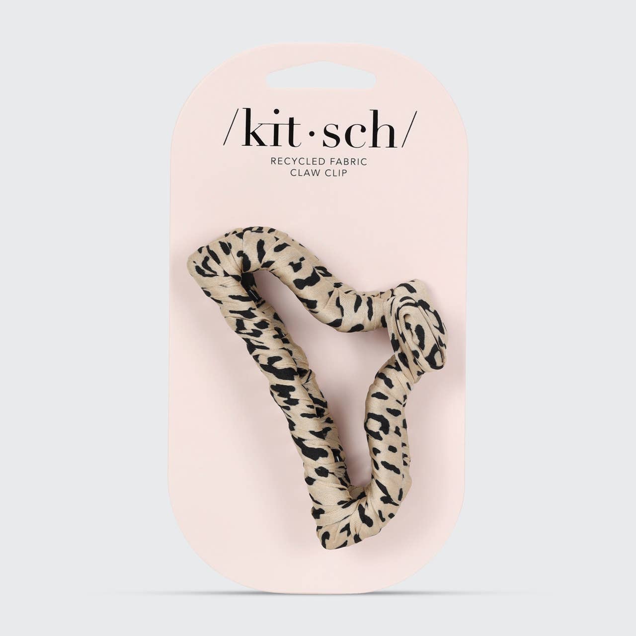 Kitsch | Satin Wrapped Claw Clip - Leopard