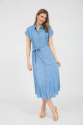 Load image into Gallery viewer, Falling for Chambray Midi Dress
