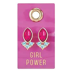 Girl Power Gemstone Earrings