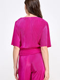 Load image into Gallery viewer, A Level Up Pleated Matching Set - Top Magenta
