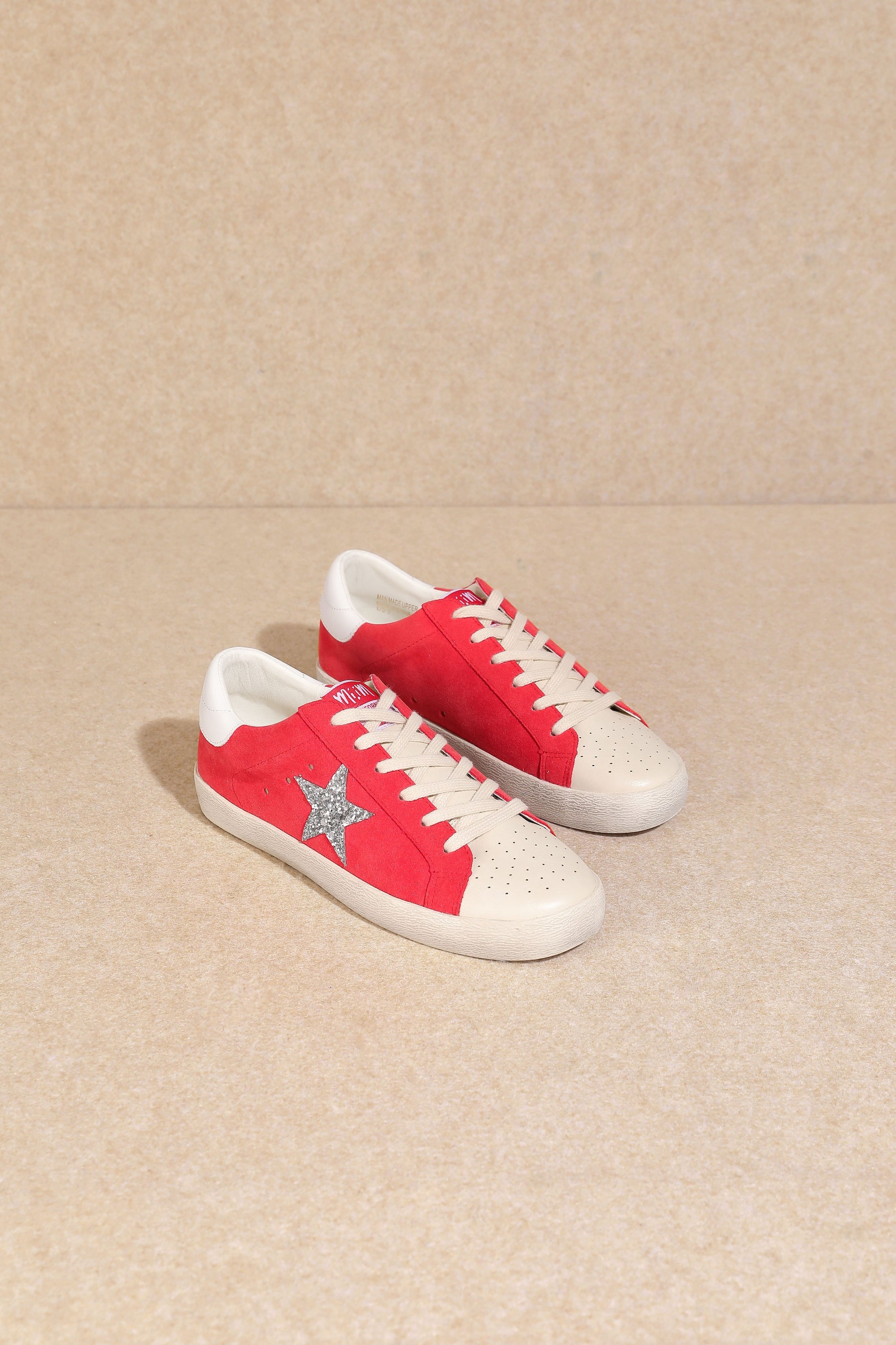 Mi.iM | Starring My Red Kicks Glitter Star Sneaker